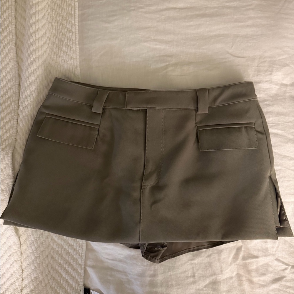Missguided Army Green Skort